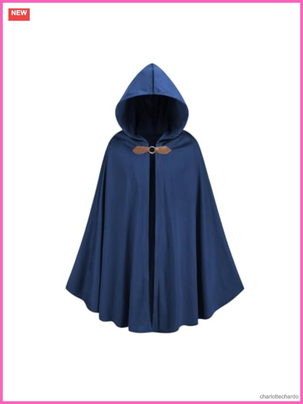 Velvet Hooded Cape Medieval Cloak Renaissance Halloween Costume